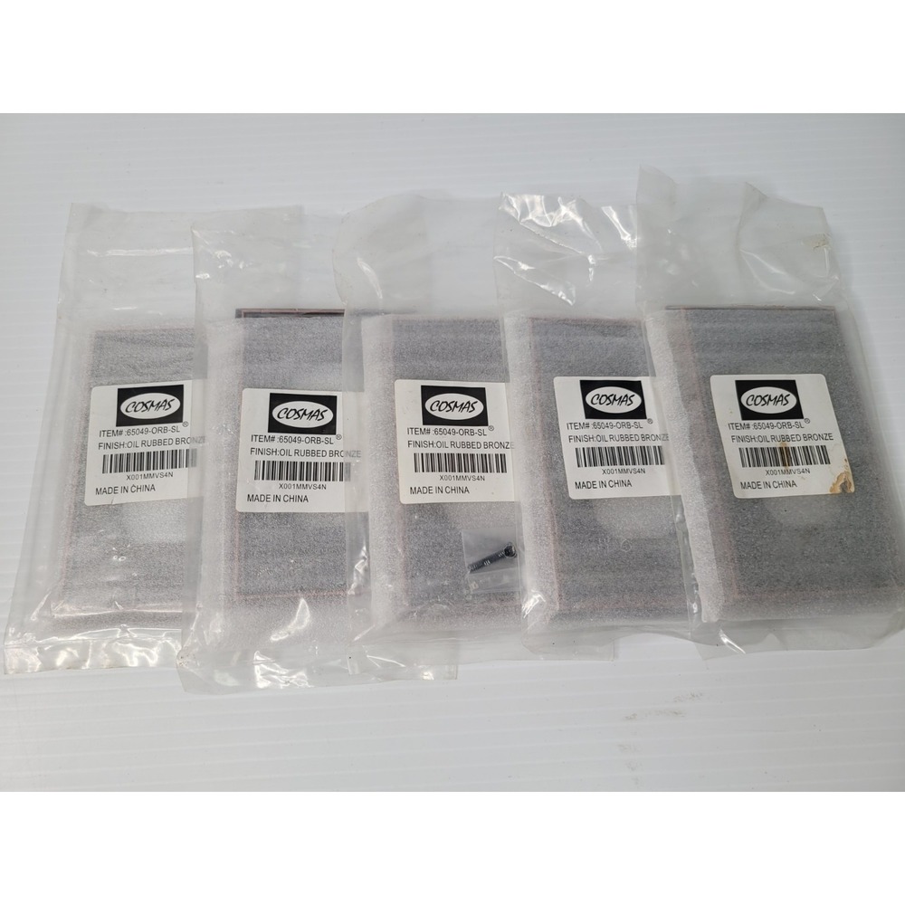 Lot of 6 Cosmas 65049-ORB-SL Oil Rubbed‎ Bronze Electrical Outlet Plates NEW